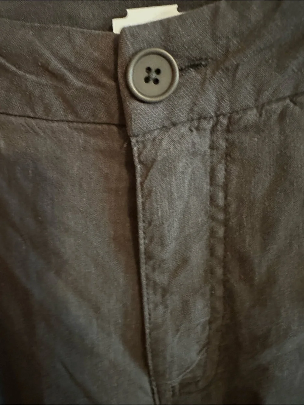 Kut From The Kloth Linen Blend Pants Womens 14 Dark Olive Straight Leg NWT